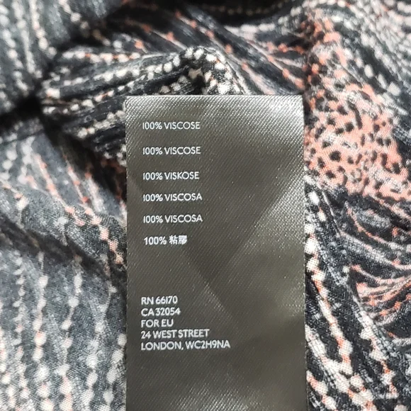 Anthropologie Maeve Harper Tunic Dress‎ Sz XS Fireworks Print Black Red Casual - Picture 12 of 12